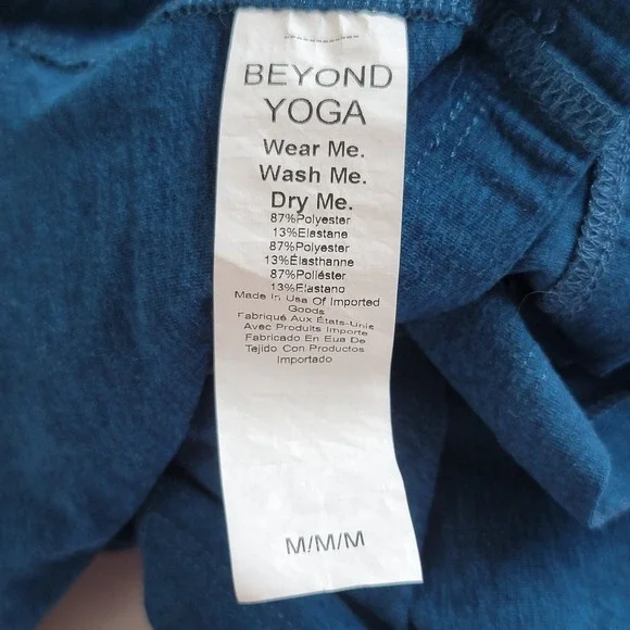 BEYOND YOGA Size Medium Sleeveless V-Neck Navy 'Spacedye Inspire Midi Dress' - Picture 5 of 9